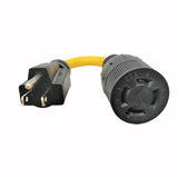Parkworld 885460 Adapter Cord 5-15 Male Plug to Locking L14-20 Female Receptacle 8 inch