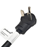 Parkworld 65184 3-Prong Industrial Splitter Cord, NEMA 6-30P to 6-30R and 6-20R (T-Blade Also for 6-15R) 3FT