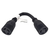 Parkworld 79308 Generator NEMA L14-20R to L14-20R, 4 Prong 20 AMP Female to Female Adapter Cord 12 inches