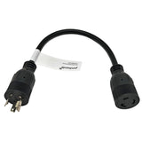 Parkworld 65399 NEMA L6-20P to L5-20R Adapter Cord, Output 20amp 125volt 1.5FT