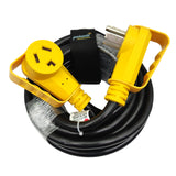 Parkworld EV Extension Cord, Dryer 3-Prong NEMA 10-30 Extension Cord, EV 10-30P to 10-30R, 30A, 125V/250V, 7500W