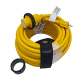 Parkworld 691968 Shore Power Adapter Cord Household 15A Male 5-15P to L5-30R RV/Camper/Marine 30A Female with Locking Ring