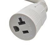 Parkworld 691975D RV Pigtail, Shore Power 30A Male L5-30P to 5-20R T-Blade Female, Dogbone Adapter Power Cord, Twist Lock L5-30 Plug to 5-15 Receptacle with Lighted (1.5FT)