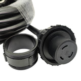 Parkworld RV Shore Power 30A Adapter Extension Cord TT-30P to L5-30R