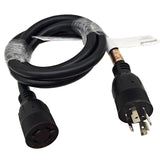 Parkworld NEMA L14-20 Extension Cord Generator 4-Prong 20 AMP 125 Volt / 250 Volt