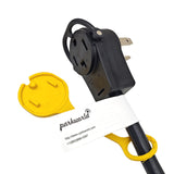 Parkworld 79407 Dryer Piggy-Back Adapter Splitter Cord NEMA 14-30P to 14-30R 30A 125V/250V & 14-50R 30A 125V/250V 1.5 Feet