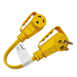 Parkworld 78820 AC Power Adapter Cord NEMA 6-50P Male to TT-30R RV 30A Outlet, 125 Volt 1.5FT