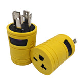 Parkworld 78899 Compact Adapter NEMA L15-30P to 6-20R T-Blade 6-15R 250 Volt (AD-178)