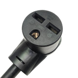 Parkworld 65184 3-Prong Industrial Splitter Cord, NEMA 6-30P to 6-30R and 6-20R (T-Blade Also for 6-15R) 3FT