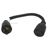 Parkworld 885279 Generator Adapter Cord 20 AMP 4-Prong Locking L14-20 Plug to 3-Prong Locking L5-20 Receptacle