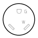 Parkworld 691616 RV 30AMP Replacement Power Assembly TT-30R Female Socket with Handle