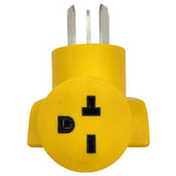 Parkworld 63074 NEMA 10-50P to 6-20R T-Blade 6-15R One Piece Compact Adapter Stove to A/C Adaptor Output 20amp 250Volt