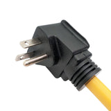 Parkworld Adapter Power Cord 20 AMP 6-20 Plug Right Angle to Twist Lock L6-20 Receptacle
