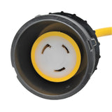 Parkworld 60301 Shore Power Adapter Cord Marine 50A 125V SS1-50P Male to RV Twist Lock L5-30R 30A 125V Female