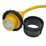 Parkworld 60301 Shore Power Adapter Cord Marine 50A 125V SS1-50P Male to RV Twist Lock L5-30R 30A 125V Female