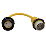 Parkworld 60301 Shore Power Adapter Cord Marine 50A 125V SS1-50P Male to RV Twist Lock L5-30R 30A 125V Female
