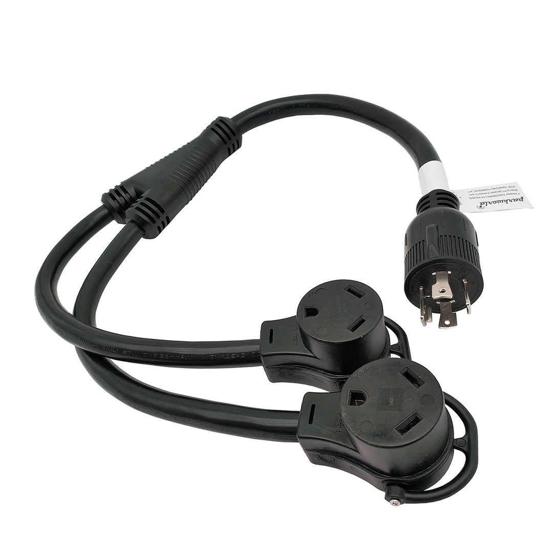 Parkworld 60646 Splitter L14-30P Male to (2) TT-30R Female, Generator