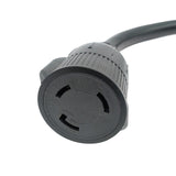 Parkworld 60790 Welder Adapter Cord Welder NEMA 14-60P to L5-30R Generator 3 Prong Locking Female, 30AMP, 125Volt, 1.5FT