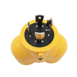 Parkworld 60875 Generator Adapter 4 Prong 30A Twist Lock L14-30 Plug to 20A (2) 5-20 (T-Blade 5-15) Receptacle