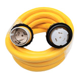 Parkworld  Marine Shore Power Extension Cord 50 AMP, Marine 50amp Shore Power Cord, NEMA SS2-50 male to female 50A 125V/250V