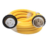 Parkworld  Marine Shore Power Extension Cord 50 AMP, Marine 50amp Shore Power Cord, NEMA SS2-50 male to female 50A 125V/250V