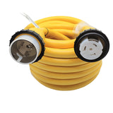 Parkworld  Marine Shore Power Extension Cord 50 AMP, Marine 50amp Shore Power Cord, NEMA SS2-50 male to female 50A 125V/250V