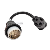 Parkworld 61049 Shore Power Generator 50A to Dryer 30A Adapter Power Cord SS2-50P to 14-30R, 1.5FT