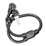 Parkworld 61056 NEMA 10-50 Splitter Cord, Industrial Male Plug 10-50P to (2) 10-50R Female connectors, 3 feet