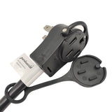 Parkworld 61124 RV 50A Splitter Adapter Cord 14-50P to 14-50R & RV/Marine 30A Shore Power L5-30R (1.5FT)