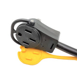 Parkworld 61131 RV Splitter Adapter Cord, 14-50P to 14-50R 50A 250V & TT-30R 30A 125V 1.5 Feet
