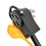 Parkworld 61131 RV Splitter Adapter Cord, 14-50P to 14-50R 50A 250V & TT-30R 30A 125V 1.5 Feet