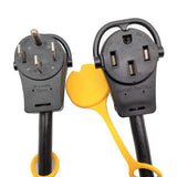 Parkworld 61148 RV Splitter Adapter Cord 14-50P to 14-50R 50A 125V/250V & (3)5-15R Household Tri Outlet 15A 125V