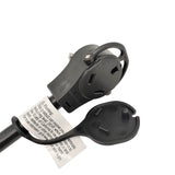 Parkworld 62084 Splitter Adapter Cord, RV 30A Plug TT-30P to TT-30R Female & L5-30R Generator 30A 125V Female, 1.5 Feet