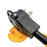 Parkworld 61193 RV Splitter Adapter Cord TT-30P to TT-30R 30A 125V & Household Tri Outlet (3) 5-15R 15A 125V 1.5 Feet