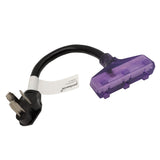 Parkworld 61469 Dryer Adapter Cord, Dryer 3-Prong 10-30P Male to (3) 5-15R Female Household Tri Outlet with Lighted, Output 125V, 14 inch