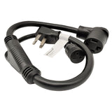 Parkworld 4-Prong Dryer Splitter to 6-20R, NEMA 14-30P Male Plug to 14-30R & 6-20R (T-Blade Also for 6-15R) Female Receptacle