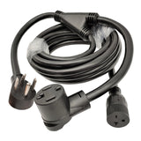 Parkworld 4-Prong Dryer Splitter to 6-20R, NEMA 14-30P Male Plug to 14-30R & 6-20R (T-Blade Also for 6-15R) Female Receptacle