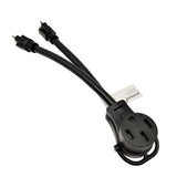 Parkworld 61544 Combiner, Household Regular (2) 5-15 Plug Male to RV 14-50 Receptacle Female, (2) 5-15 to 14-50R V Adapter Cord
