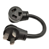 Parkworld 61704 NEMA 10-50P to 10-30R AC Adapter Cord 30A 250V 7500W (1FT)