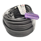 Parkworld 69779 UL Listed NEMA 5-15 Extension Cord 12 Gauge Heavy Duty, Tri Outlet Household Regular 15A 5-15P to (3) 5-15R female3 125V, 20A, 2500W (100FT)