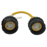Parkworld 62145 Generator NEMA L5-30R to L5-30R, 3 Prong 30 AMP Female to Female Adapter Cord 18 inches