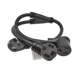 Parkworld 62152 Dryer Splitter, NEMA 14-30 Male Plug to 14-30 & 6-50 Female Receptacle, Dryer 4-Prong 30 AMP Y Adapter Cord