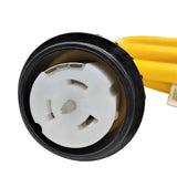 Parkworld 62176 Shore Power Adapter Generator 30A L14-30P Male to Marine 50A SS2-50R Female with Locking Ring