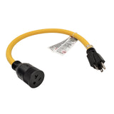Parkworld NEMA 5-20 Extension Cord 5-20P to 5-20R (T Blade Female Also for 5-15R Adapter) 125V, 20A, 2500W