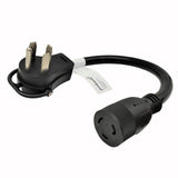 Parkworld 62527 Welder Adapter Cord Industrial NEMA 14-60P to L5-20R Twist Lock 3 Prong Female, 20AMP, 125 Volt, 1.5FT