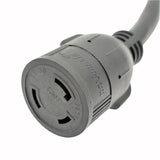 Parkworld 62558 RV Adapter Cord RV 50A NEMA 14-50P to L5-30R Twist Lock 3 Prong Female, 30AMP, 125 Volt, 1.5FT