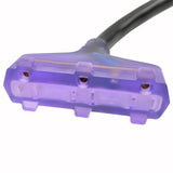 Parkworld 62695 AC Power Adapter Cord NEMA L6-30P Male to (3) 5-15R Household Tri Outlet 15 AMP Female x3, 125 Volt 1.5FT