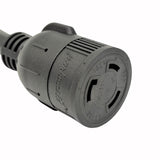 Parkworld 62701 AC Power Adapter Cord NEMA L6-30P Male to L5-30R Generator 30A Outlet, 125 Volt 1.5FT