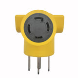 Parkworld 62893 Camper Adapter NEMA 14-50P to L14-30R One Piece Compact Adapter Output 30amp 250Volt