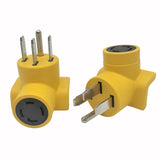 Parkworld 62893 Camper Adapter NEMA 14-50P to L14-30R One Piece Compact Adapter Output 30amp 250Volt